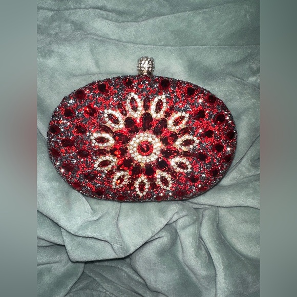 Brand New Ramla Red Crystal Bag